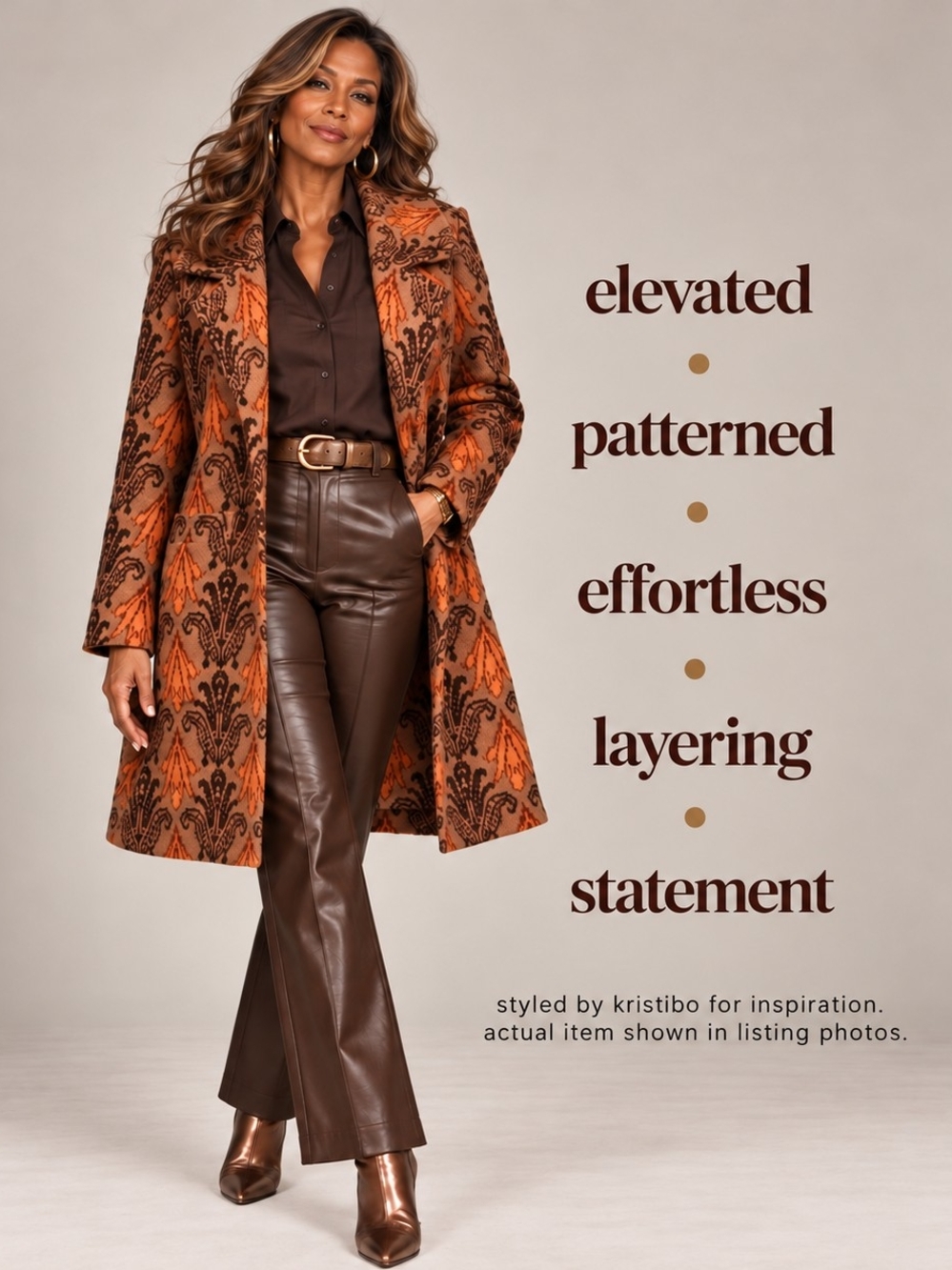 Abstract Jacquard Statement Coatigan - Large